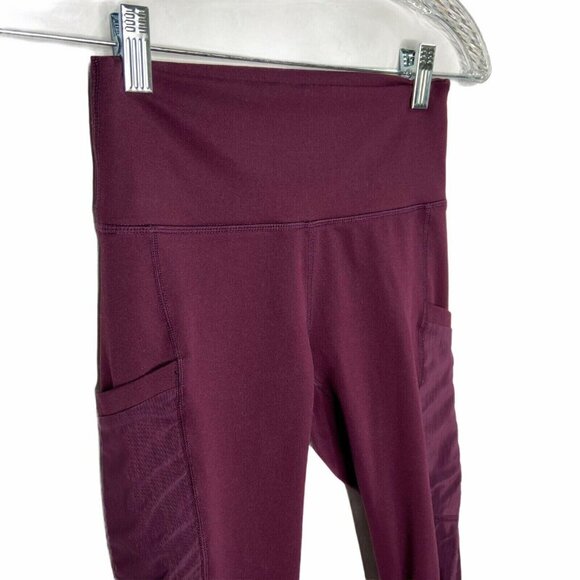 Fabletics On-The-Go High-Waisted Legging Womens size XS Color Plum - Picture 7 of 11